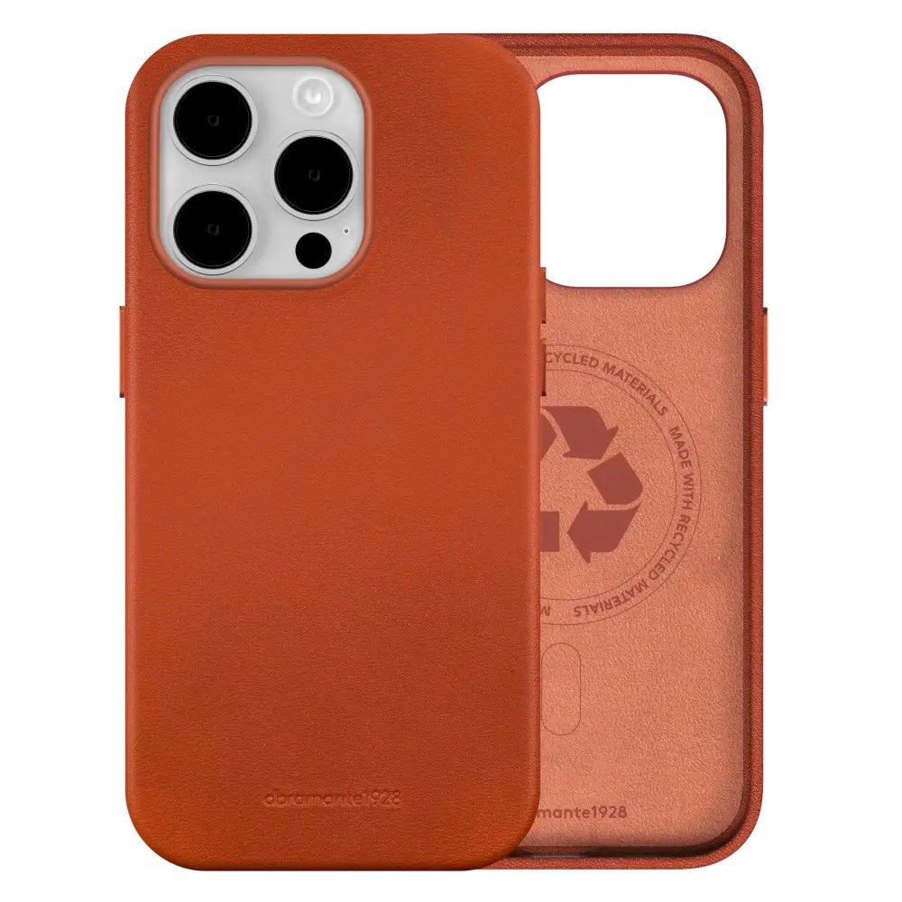dbramante1928 iPhone 15 Pro Roskilde Deksel - 100 % Ekte Skinn - MagSafe-Kompatibel - Tan