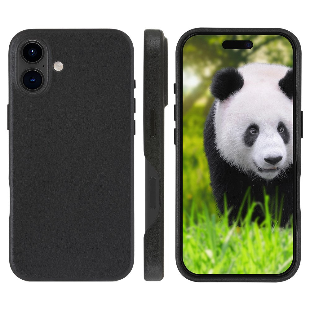 Dbramante1928 iPhone 16 Pro Roskilde Deksel - 100 % Ekte Skinn - MagSafe-Kompatibel - Svart
