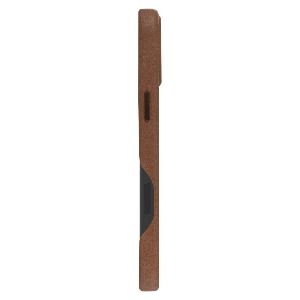 Dbramante1928 iPhone 16 Plus Roskilde Deksel - 100 % Ekte Skinn - MagSafe-Kompatibel - Dark Tan