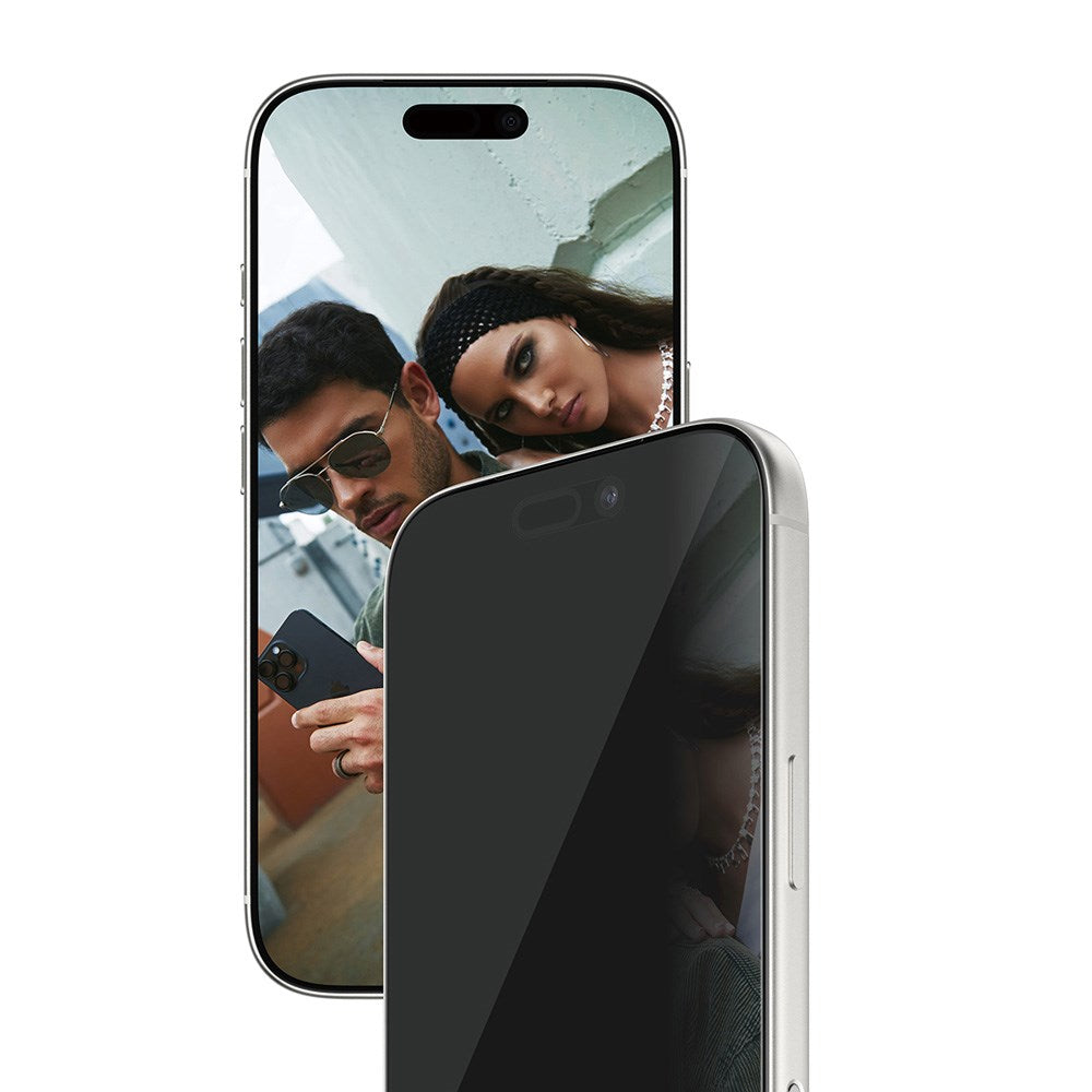 SAFE by PanzerGlass iPhone 17 Pro Ultra-Wide Fit Skjermbeskyttelsesglass - Privacy Funksjon - Gjennomsiktig
