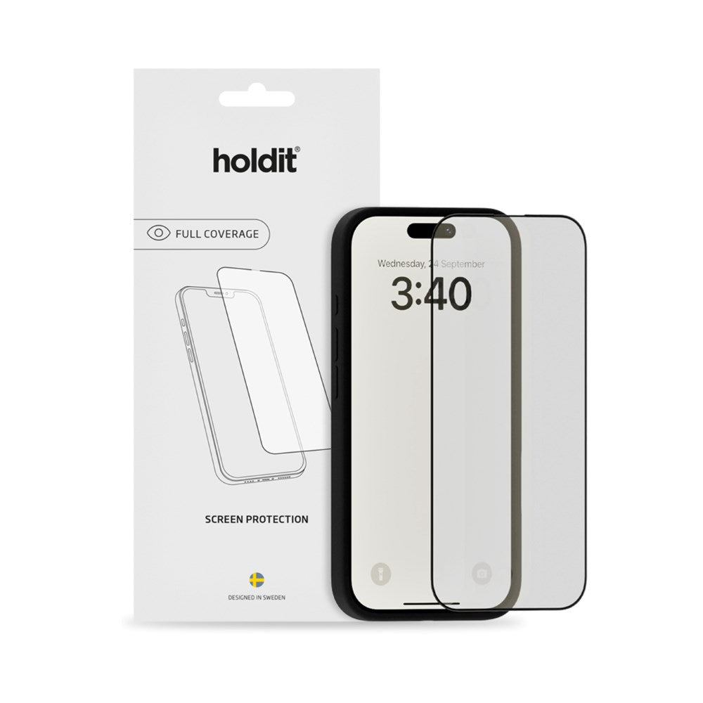 Samsung Galaxy S22 Ultra Holdit Skjermbeskytter i herdet glass 9H - Black Edge