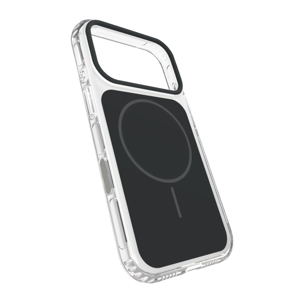 iPhone 18 Pro SBS Block Mag Deksel - MagSafe Kompatibel - Svart / Gjennomsiktig