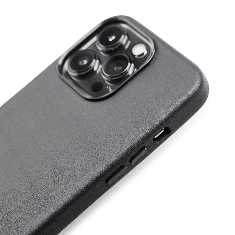 iPhone 13 Pro Trunk Ekte Skinn Deksel - Svart