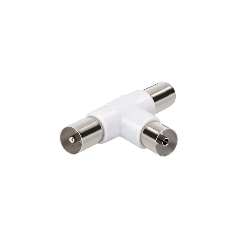 Koaksialadapter Treport F/M-M - Hvit