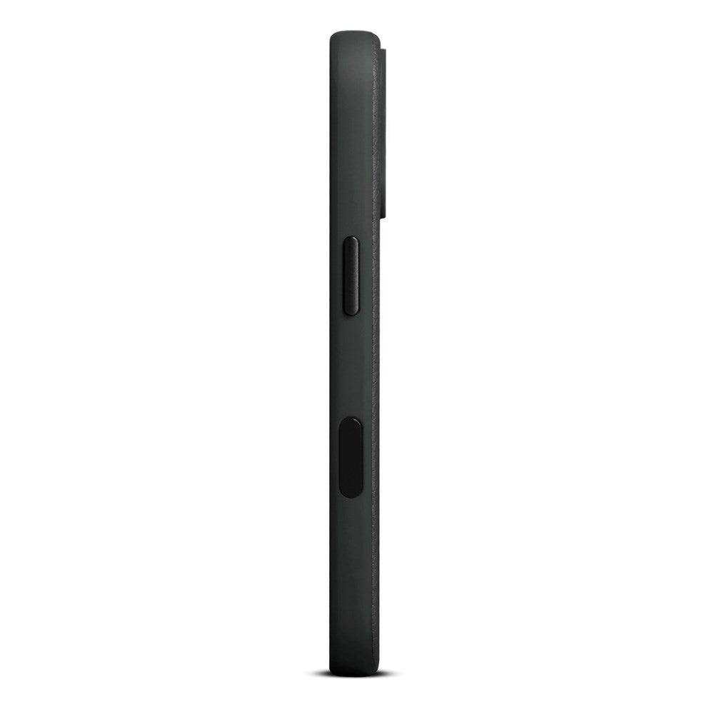 WOOLNUT iPhone 17 Ekte Skinn Deksel - MagSafe Kompatibel - Svart