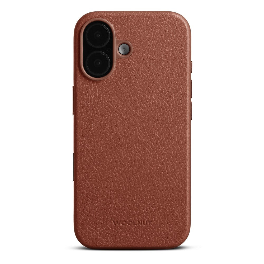 WOOLNUT iPhone 17 Ekte Skinn Deksel - MagSafe Kompatibel - Brun