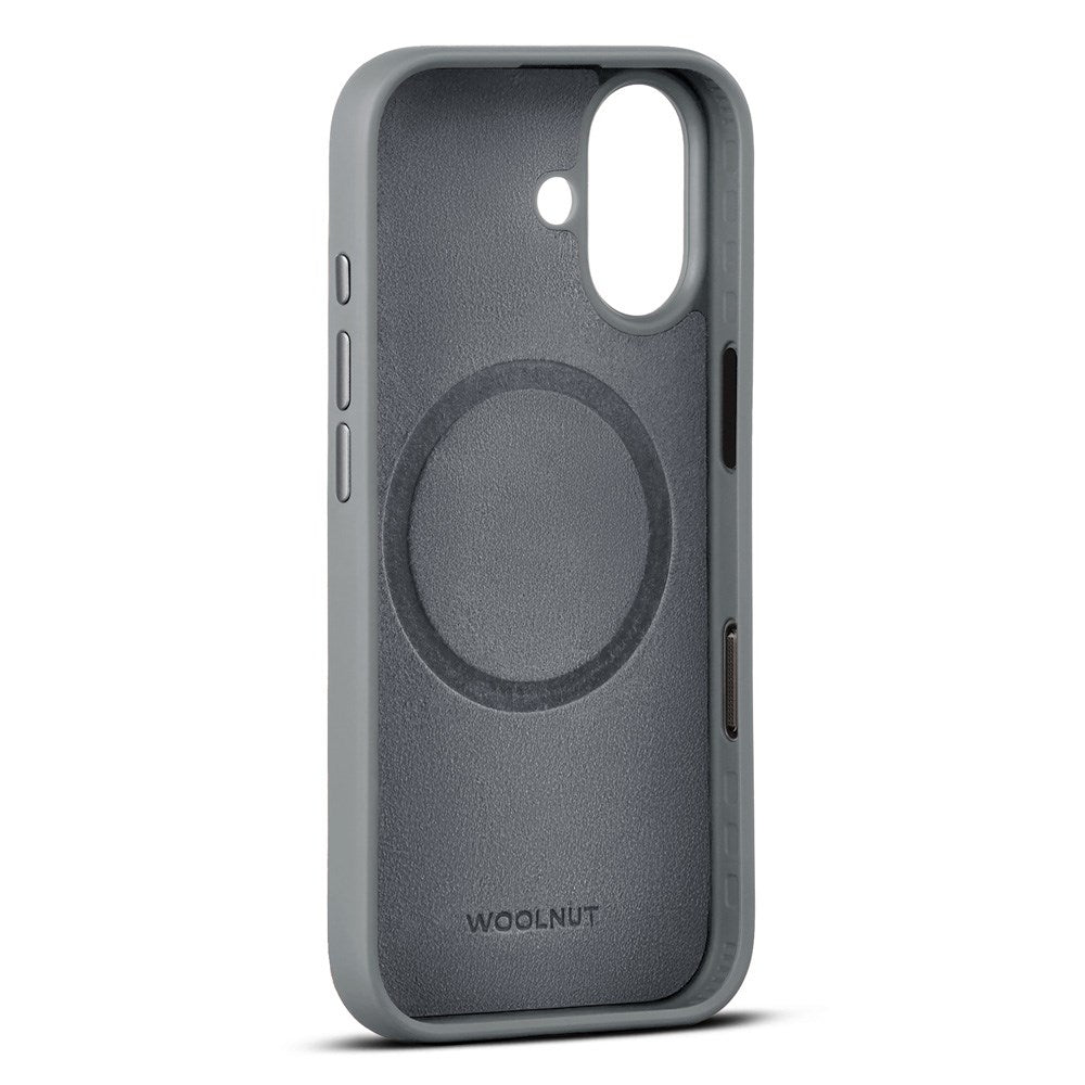 WOOLNUT iPhone 17 Ekte Skinn Deksel - MagSafe Kompatibel - Grå