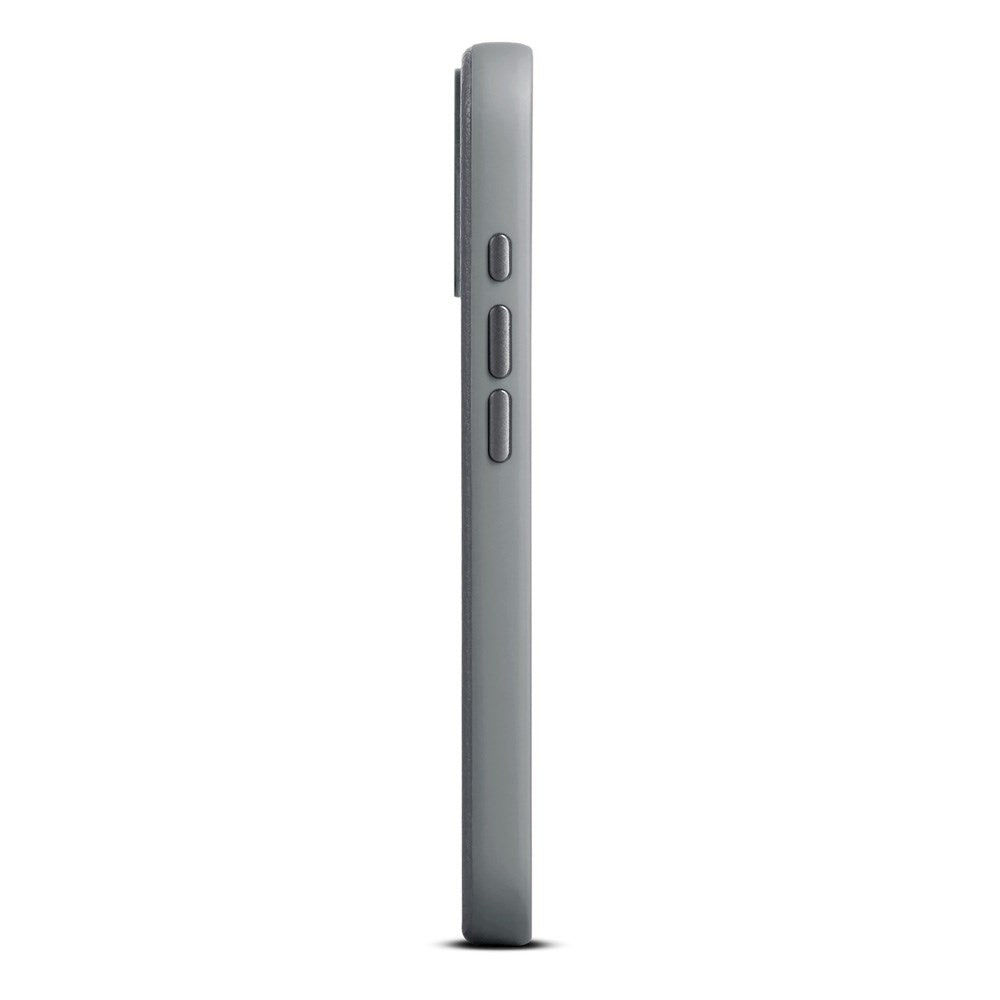 WOOLNUT iPhone 17 Ekte Skinn Deksel - MagSafe Kompatibel - Grå