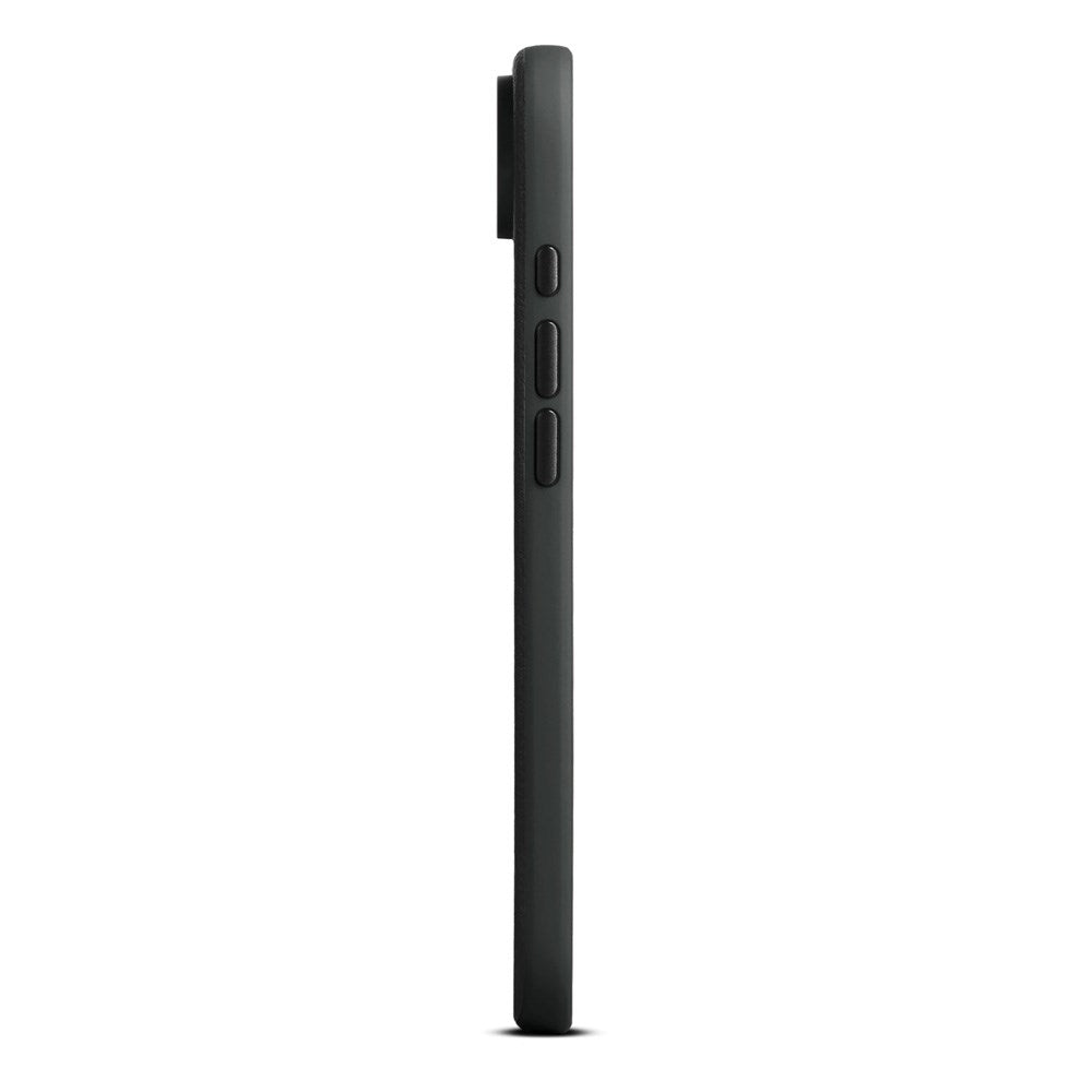 WOOLNUT iPhone Air Ekte Skinn Deksel - MagSafe Kompatibel - Svart