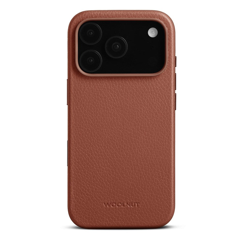WOOLNUT iPhone 17 Pro Ekte Skinn Deksel - MagSafe Kompatibel - Brun