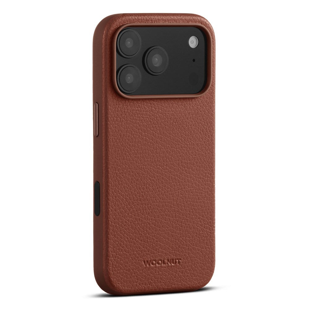 WOOLNUT iPhone 17 Pro Ekte Skinn Deksel - MagSafe Kompatibel - Brun