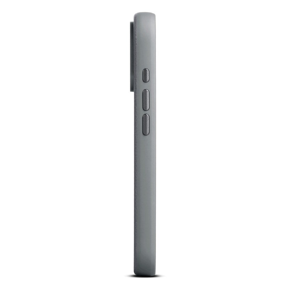 WOOLNUT iPhone 17 Pro Ekte Skinn Deksel - MagSafe Kompatibel - Grå