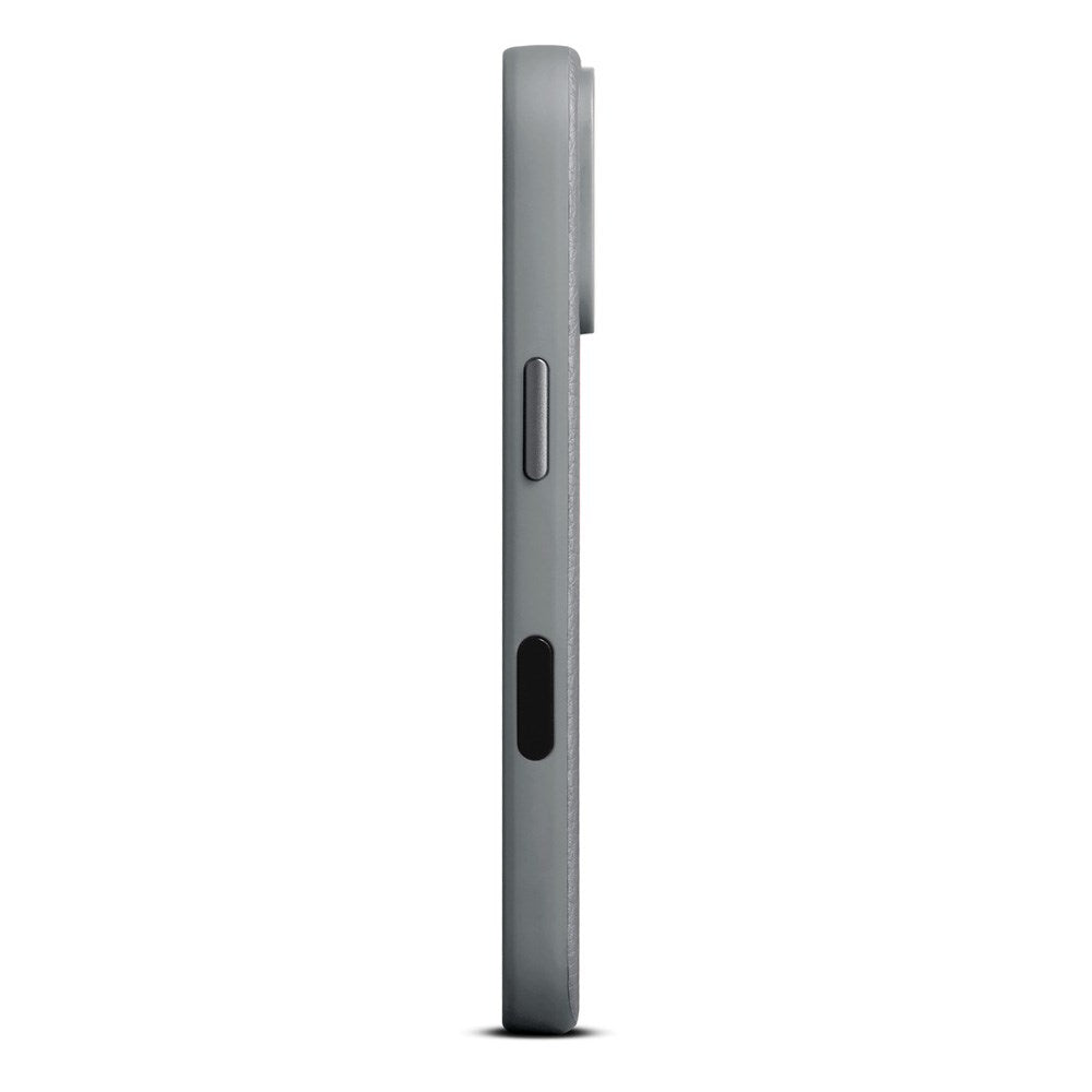 WOOLNUT iPhone 17 Pro Ekte Skinn Deksel - MagSafe Kompatibel - Grå