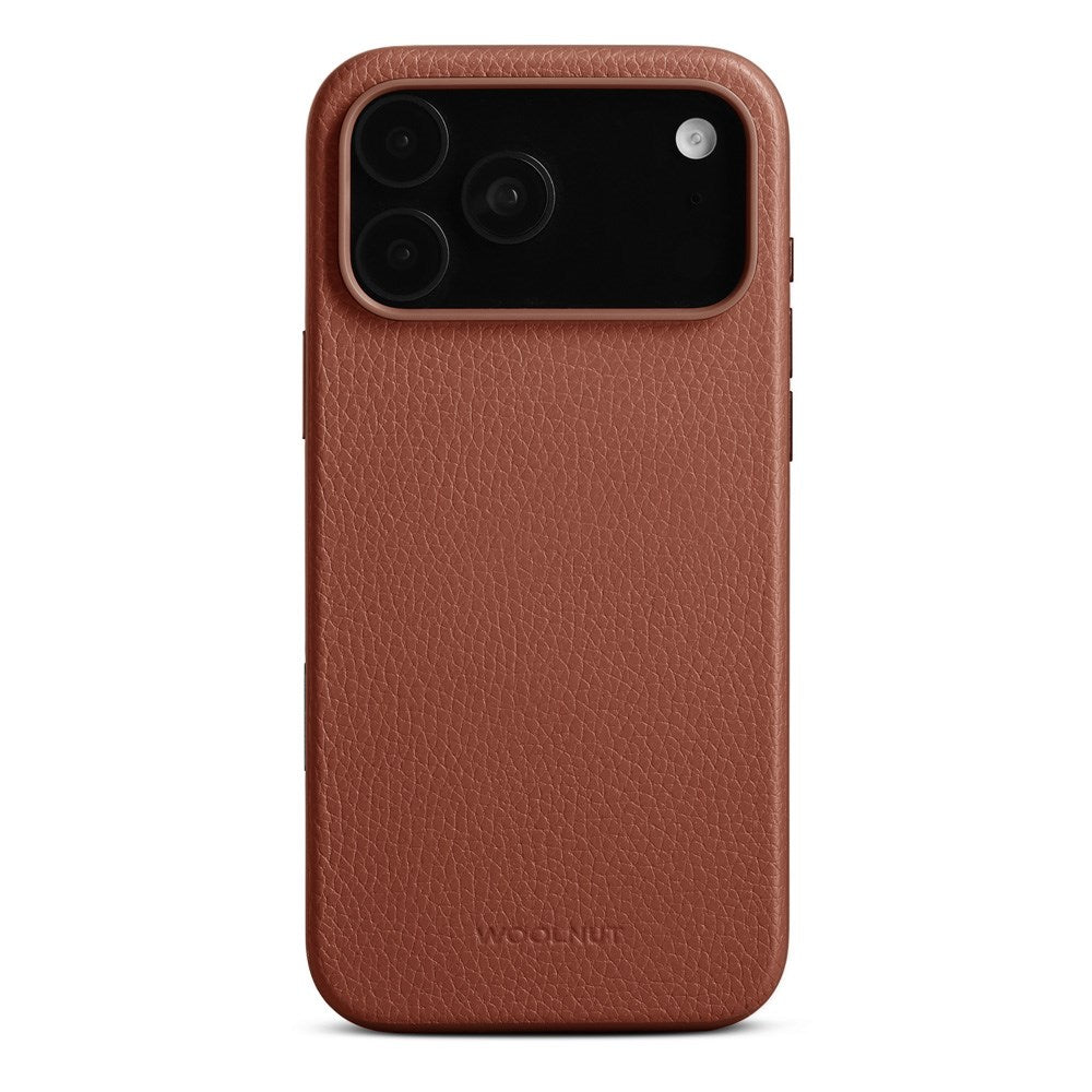 WOOLNUT iPhone 17 Pro Max Ekte Skinn Deksel - MagSafe Kompatibel - Brun