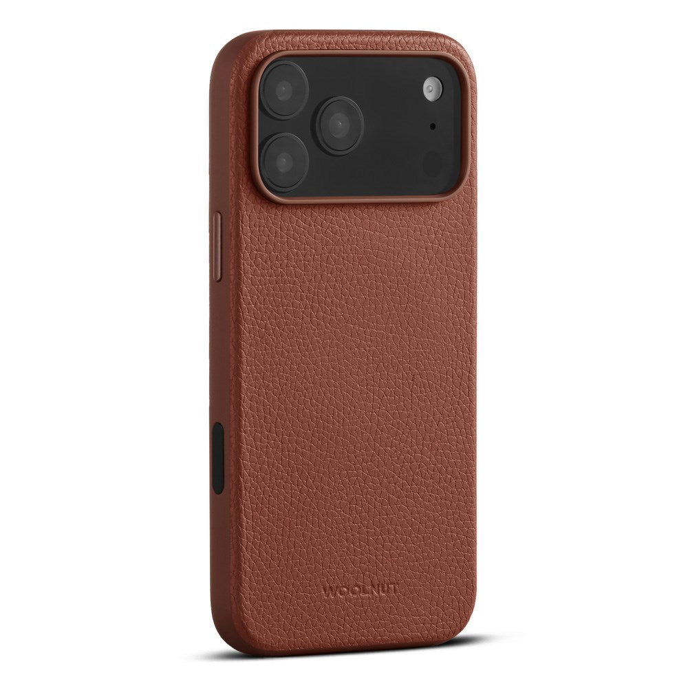 WOOLNUT iPhone 17 Pro Max Ekte Skinn Deksel - MagSafe Kompatibel - Brun