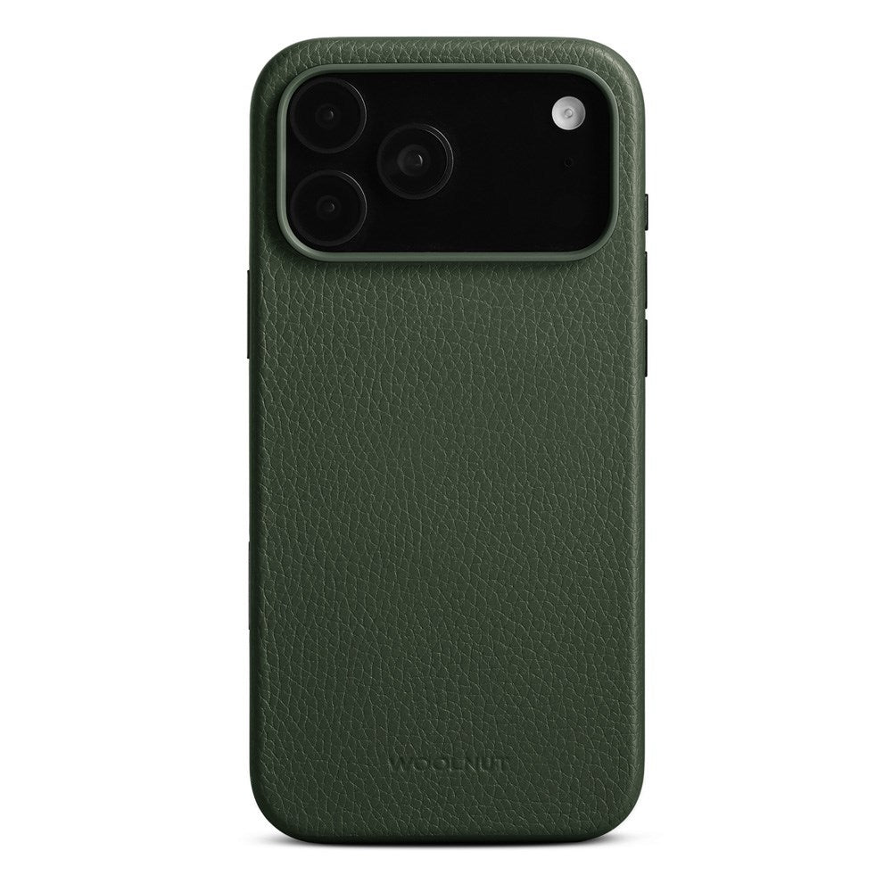 WOOLNUT iPhone 17 Pro Max Ekte Skinn Deksel - MagSafe Kompatibel - Grønn