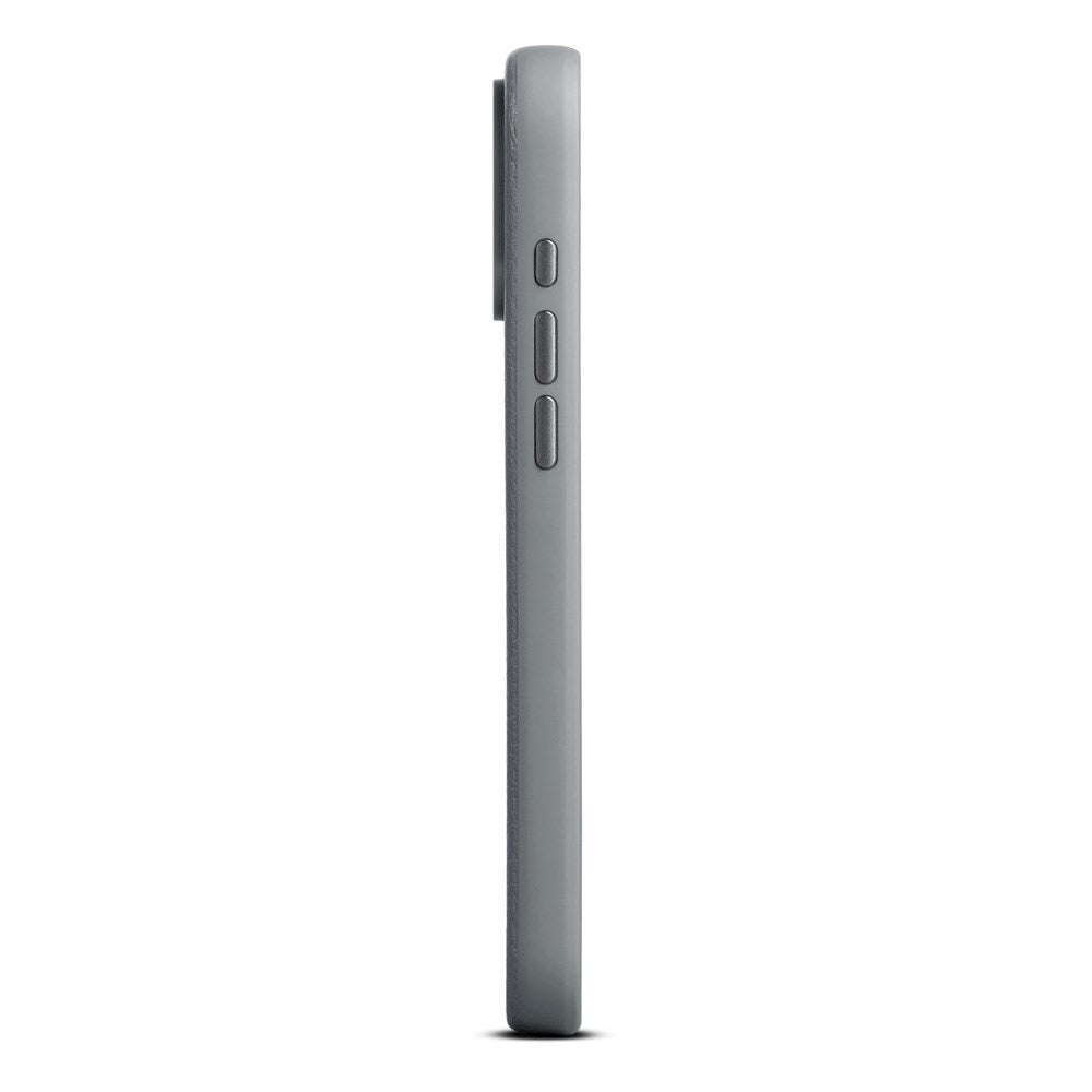 WOOLNUT iPhone 17 Pro Max Ekte Skinn Deksel - MagSafe Kompatibel - Grå