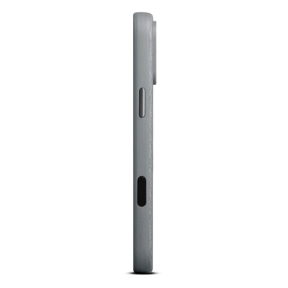 WOOLNUT iPhone 17 Pro Max Ekte Skinn Deksel - MagSafe Kompatibel - Grå