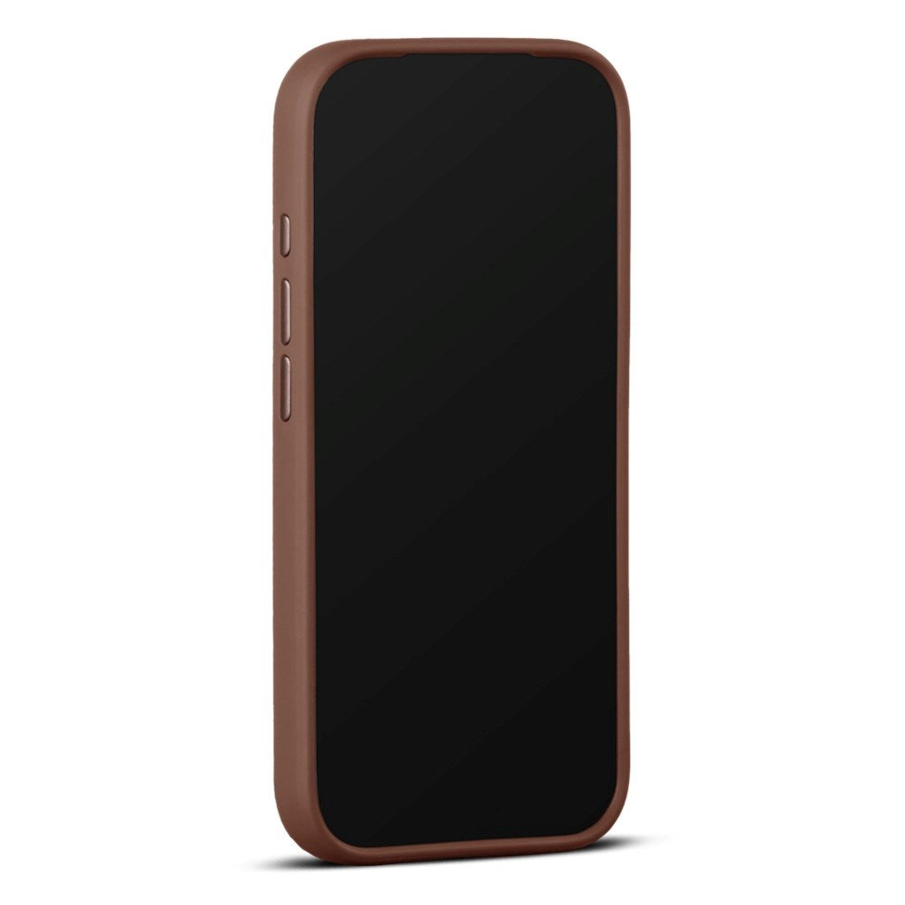 iPhone 18 Pro WOOLNUT Ekte Skinn Deksel - MagSafe Kompatibel - Brun