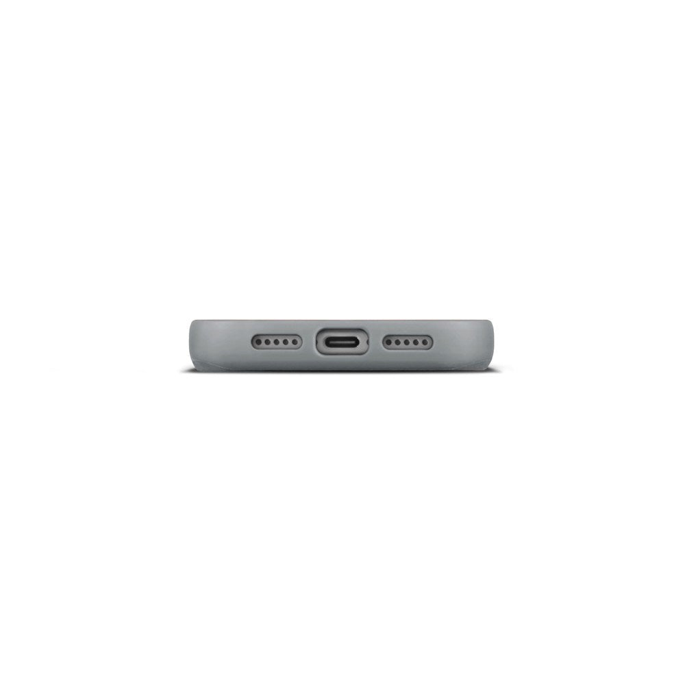 iPhone 18 Pro Max WOOLNUT Ekte Skinn Deksel - MagSafe Kompatibel - Grå