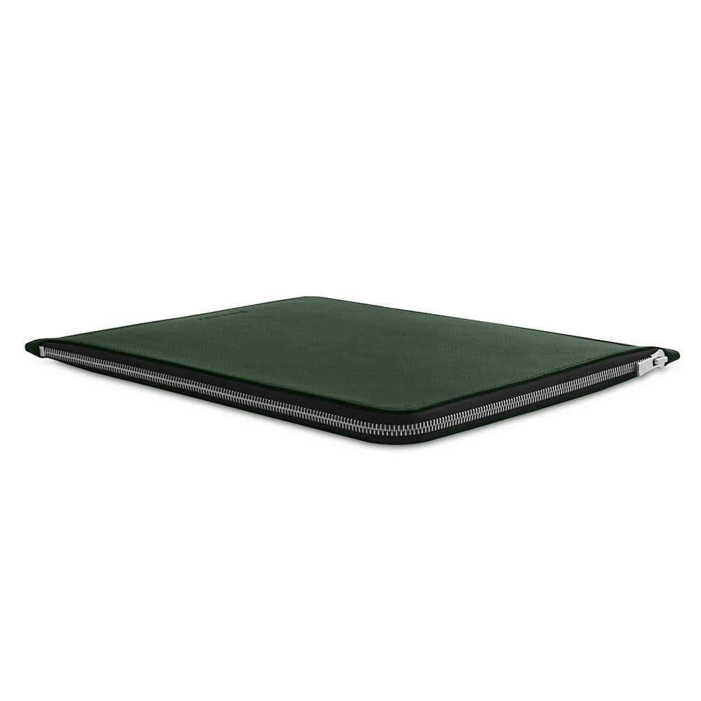 Woolnut iPad / Tablet (26.5 x 32.5 cm) Ekte Skinn Folio Sleeve - Grønn