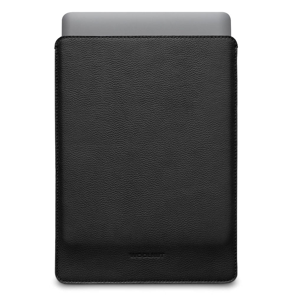 Woolnut Ekte Skinn Sleeve for MacBook / Laptop 13" (315 x 220mm) - Svart
