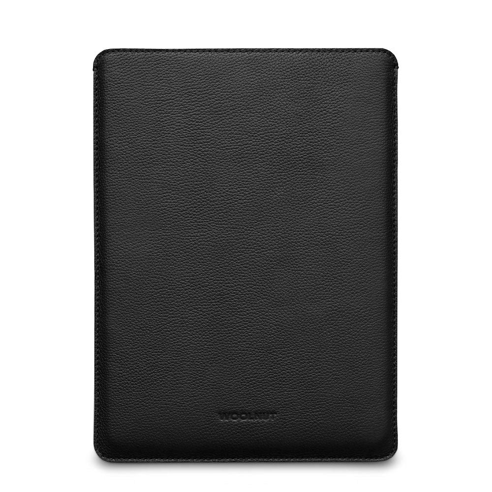 Woolnut Ekte Skinn Sleeve for MacBook / Laptop 13" (315 x 220mm) - Svart