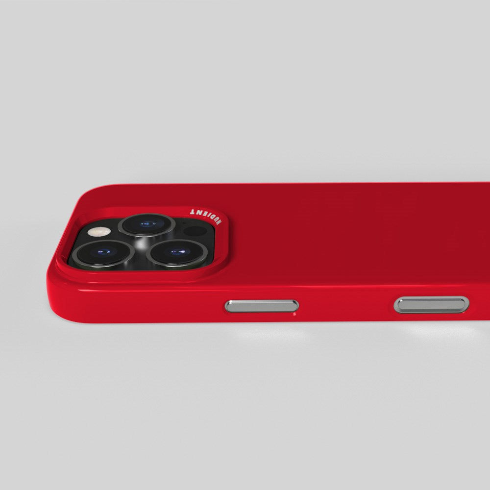 Nudient Thin Case iPhone 16 Pro Deksel - MagSafe Kompatibel  - Cherry Red Gloss