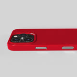 Nudient Thin Case iPhone 16 Pro Deksel - MagSafe Kompatibel  - Cherry Red Gloss