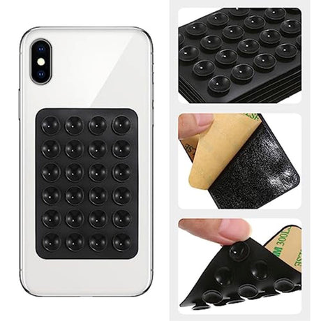 Silikon Sugekopp Mobil Holder - 10-Pak - Rosa