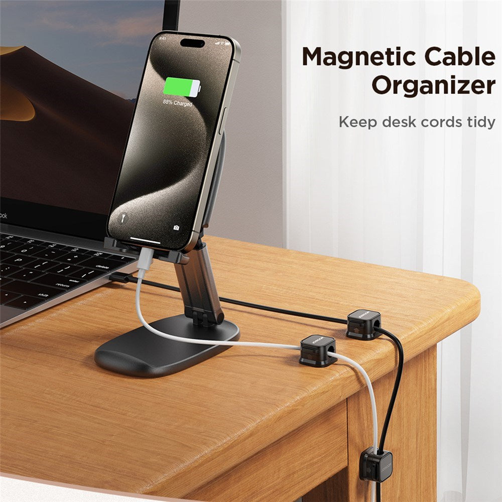 JOYROOM Magnetisk Kabelholder – 3 stk – Hvit