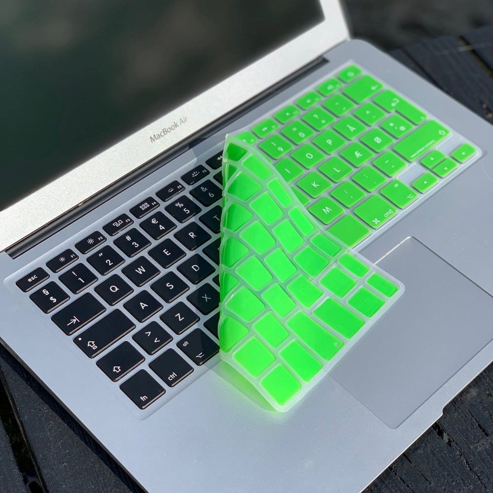 Philbert MacBook Pro 17" / Pro 15" Retina / Pro 15" / Pro 13" Retina / Pro 13" / Air 13" / Air 11" Keyboard Deksel m. Dansk Tastatur - Grønn