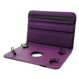 Universal Skinn Etui m. 360 Graders Stativfunksjon 9-10" Lilla