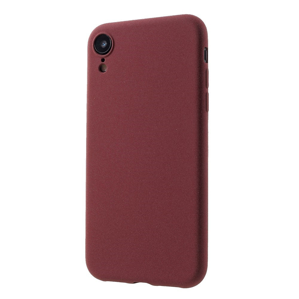 EIDERWOOD iPhone XR Matt Fleksibel Plast Deksel - Mørkerød