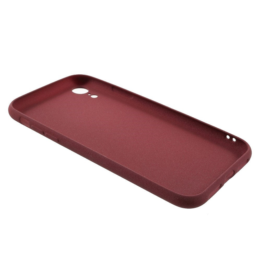 EIDERWOOD iPhone XR Matt Fleksibel Plast Deksel - Mørkerød