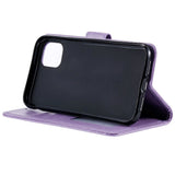 iPhone 11 Skinndeksel med Lommebok - Mandala Mønster Lilla