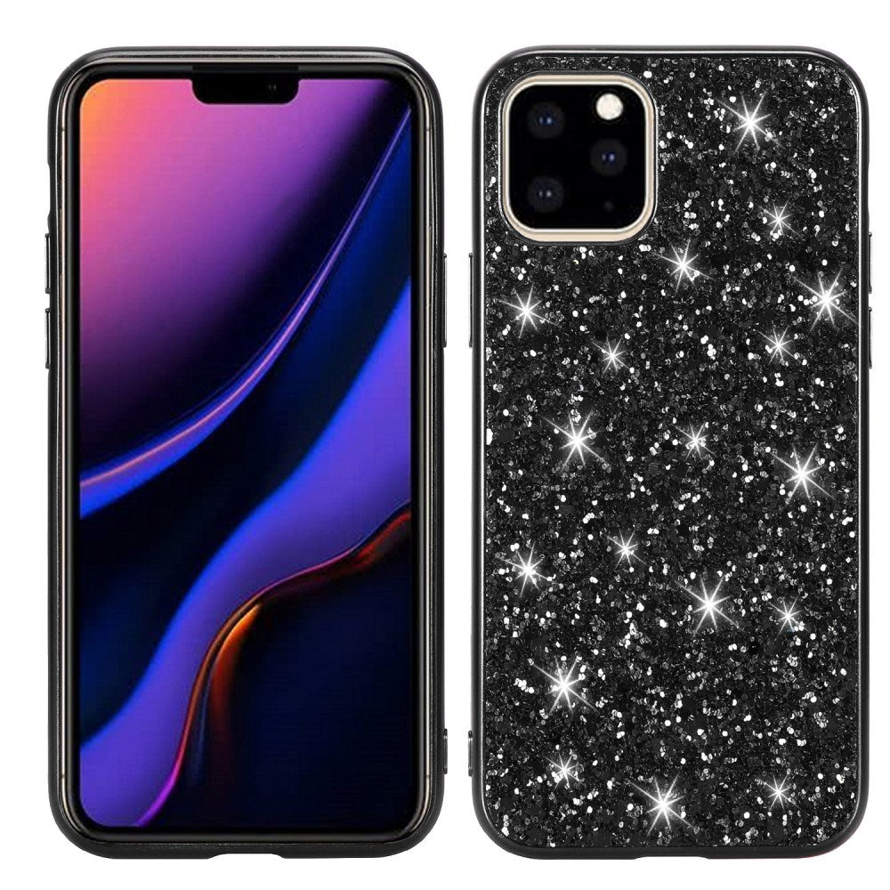 EIDERWOOD iPhone 11 Pro Max Glitter Hybrid Deksel - Svart