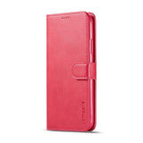 iPhone 11 Pro Max Kunstskinn Flip Deksel m. Kortholder & Ståfunksjon - Rosa