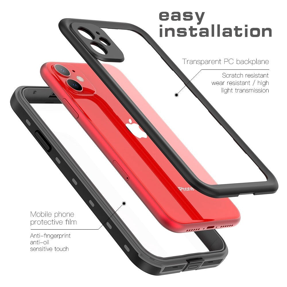 iPhone 11 Redpepper IP68 Vanntett Deksel - Svart