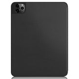 iPad Air 11-10.9" (2026-2020) / Pro 11" (2022-2018) Tri-fold Skinn Deksel m. Stativ & Wake-Up - Svart