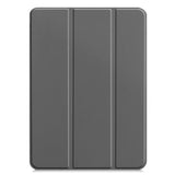 iPad Pro 12.9" (2022-2018) / Air 13" (2026-2024) Skinn Deksel m. Wake-Up & Stativ - Grå