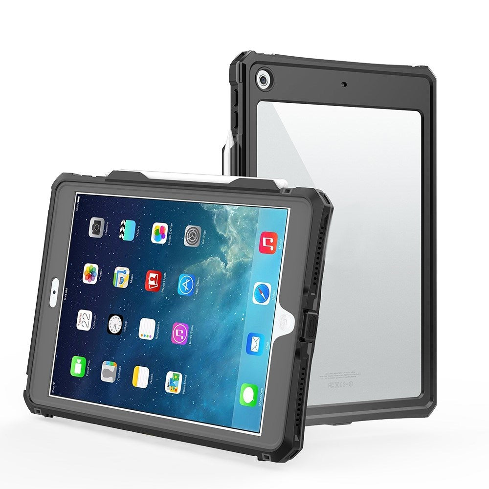 iPad 10.2" (2021/2020/2019) EIDERWOOD Vanntett Deksel - Svart / Gjennomsiktig