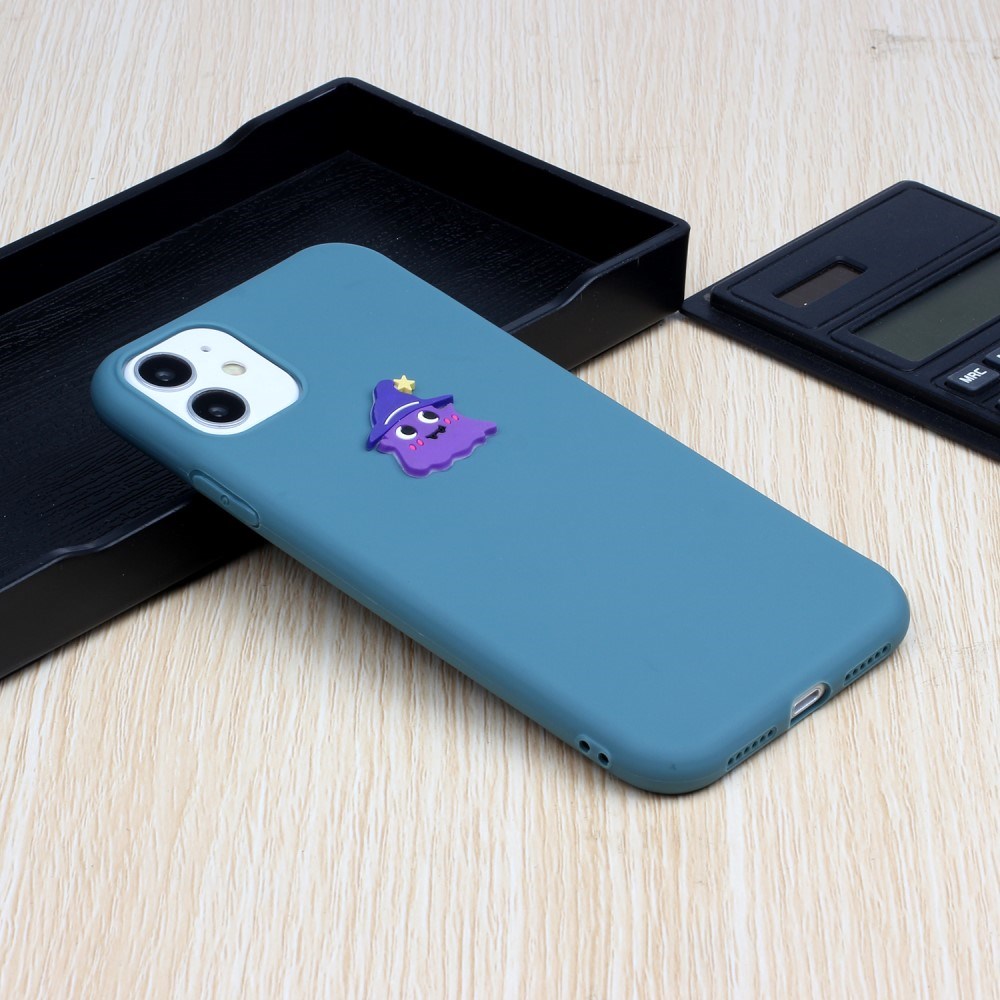 EIDERWOOD iPhone 11 Silikon Deksel med Figur - Blå / Trollmann