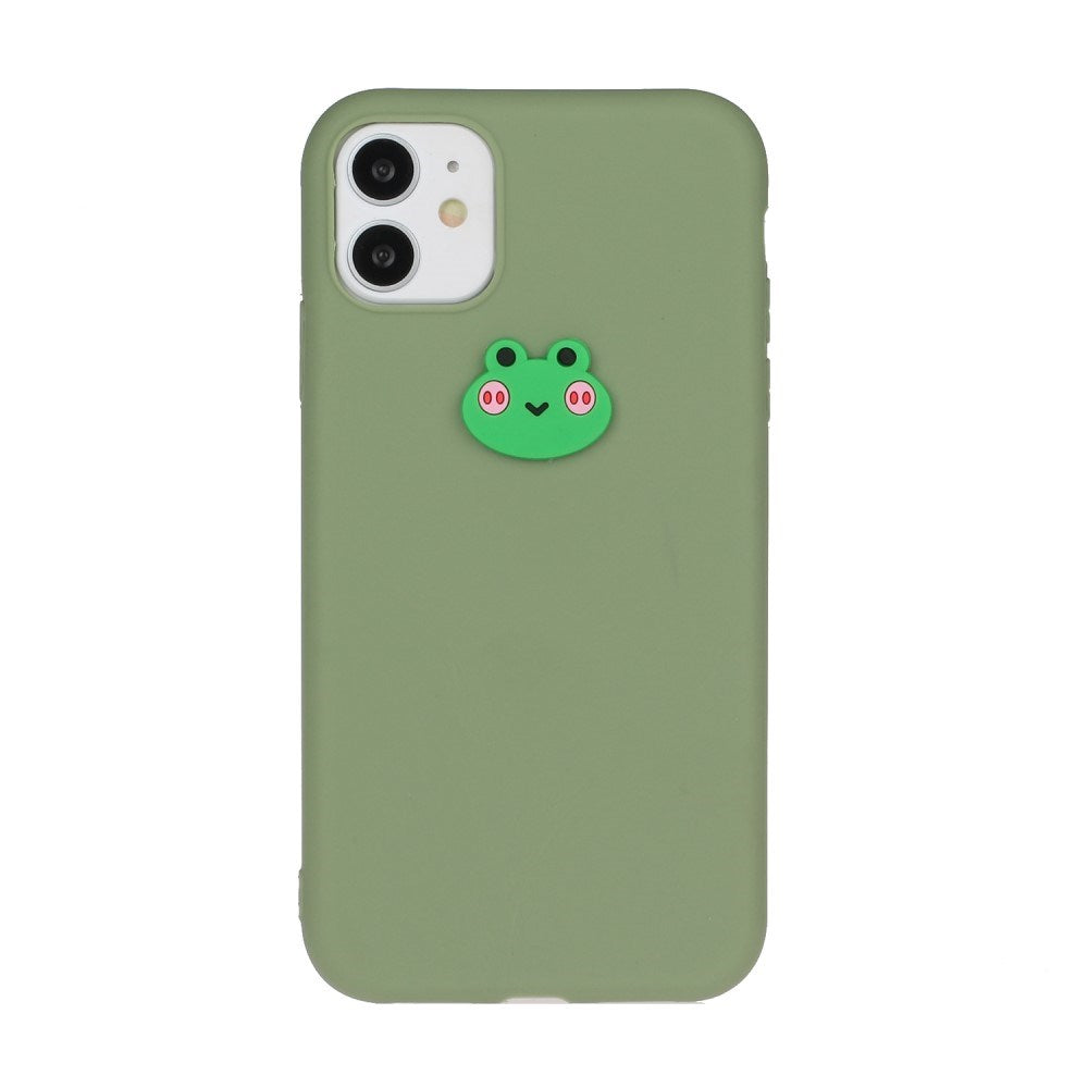 EIDERWOOD iPhone 11 Silikon Deksel med Figur - Grønn / Frosk