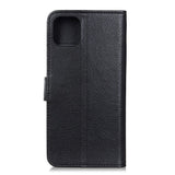 iPhone 12 / 12 Pro Skinn Flip Deksel med Lommebok - Svart