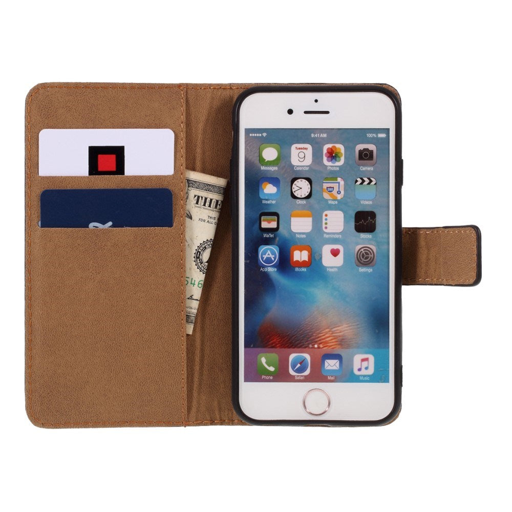 EIDERWOOD iPhone 6 Plus / 6 (s) Plus Kunst Skinn Deksel med Lommebok - Rosa