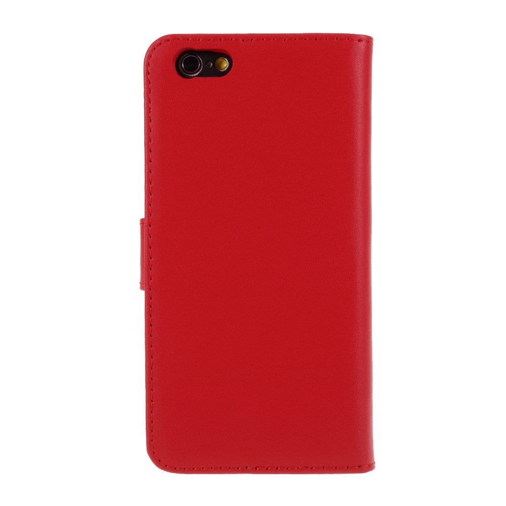 EIDERWOOD iPhone 6 Plus / 6 (s) Plus Kunst Skinn Deksel med Lommebok - Rød