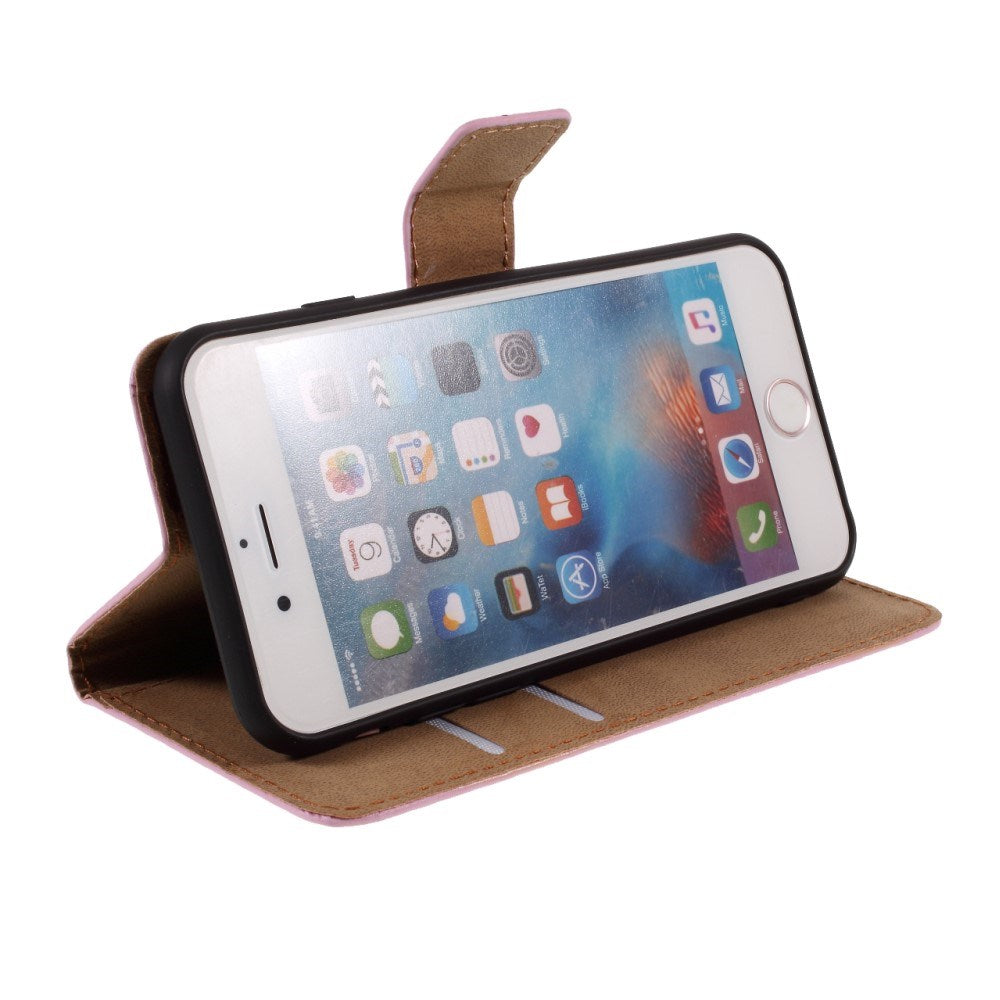 EIDERWOOD iPhone 6 Plus / 6 (s) Plus Kunst Skinn Deksel med Lommebok - Rosa