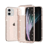 iPhone 12 Mini Deksel med Glimmer - Gjennomsiktig / Gull