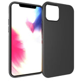 iPhone 12 / 12 Pro Mat Fleksibel Bakdeksel - Svart